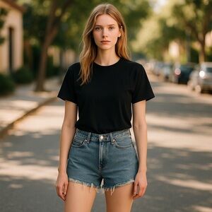 Vintage Levi’s Denim Raw Edge Shorts Size Jrs. 9